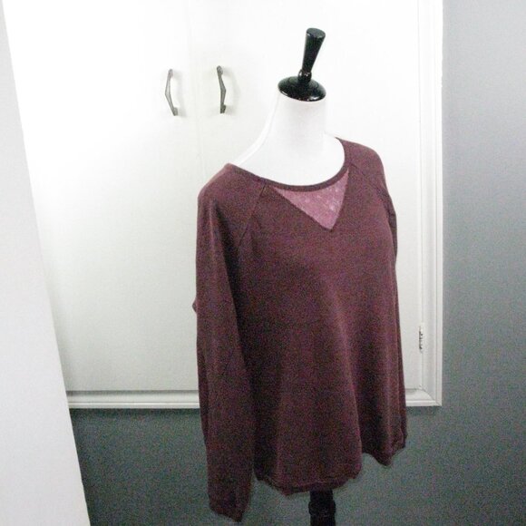 Ruff Hewn Burgandy Sweatshirt Size Large - Picture 4 of 4